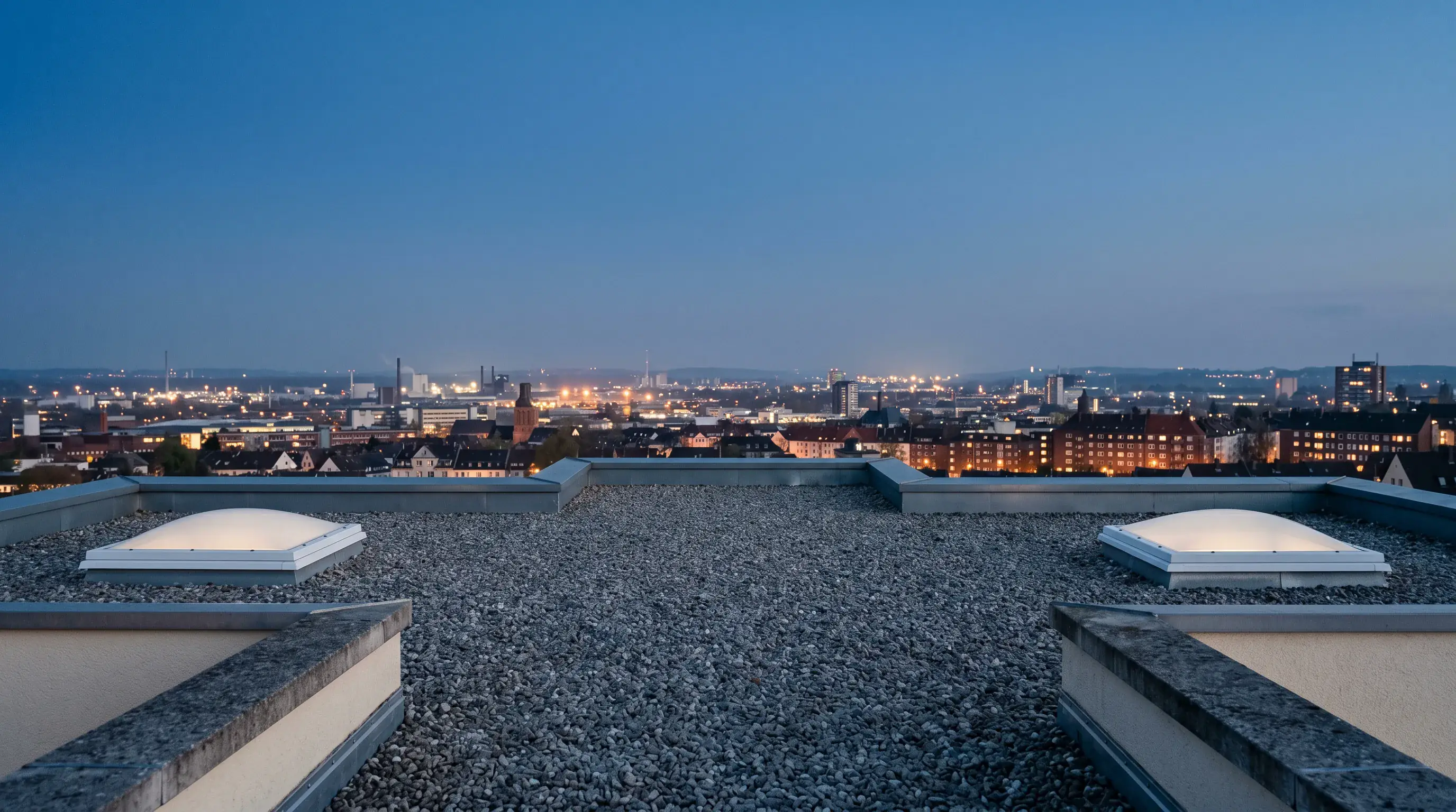 Modernes Wohnhaus mit Flachdach im Ruhrgebiet